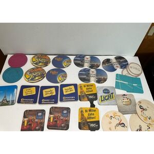 lot 20+ coasters beer turkish tiger‎ beer yeni raki efes 1664 blanc fosters VTG